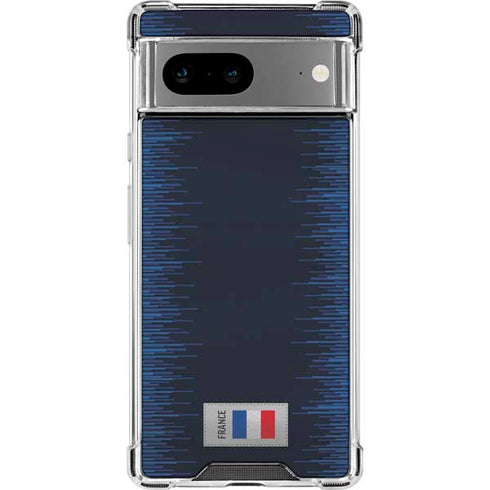France Soccer Flag Google Pixel 8a Clear Case